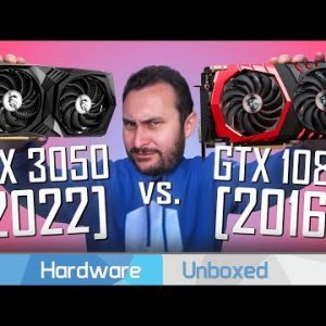 Nvidia's $300 2022 vs. 2016 $600 GPU, GeForce RTX 3050 vs. GeForce GTX 1080, 50 Game Benchmark