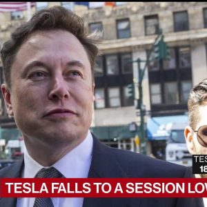 Tesla Falls to a Session Low After SpaceX Report