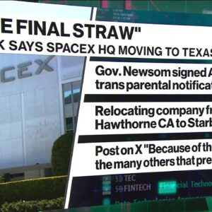 Musk to Move X, SpaceX in Deepening Rightward Shift